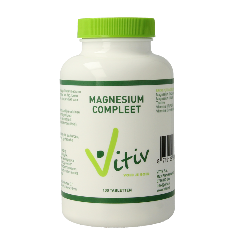 Vitiv Magnesium compleet met taurine 100 Tabletten