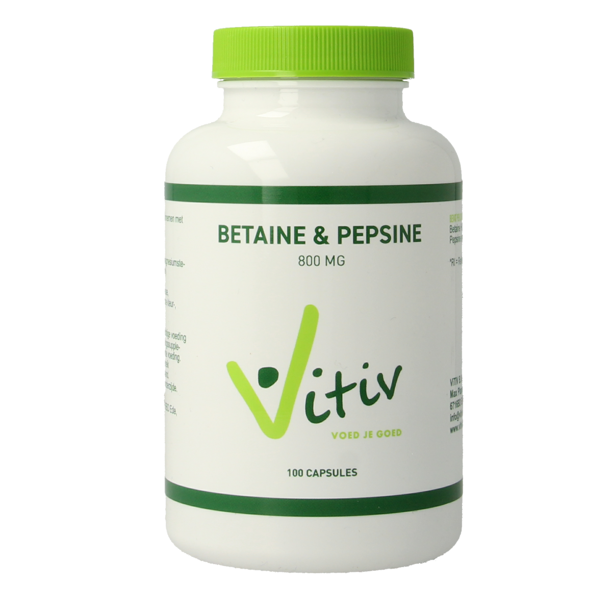 Vitiv Betaine HCL & pepsine 100.00 Capsules