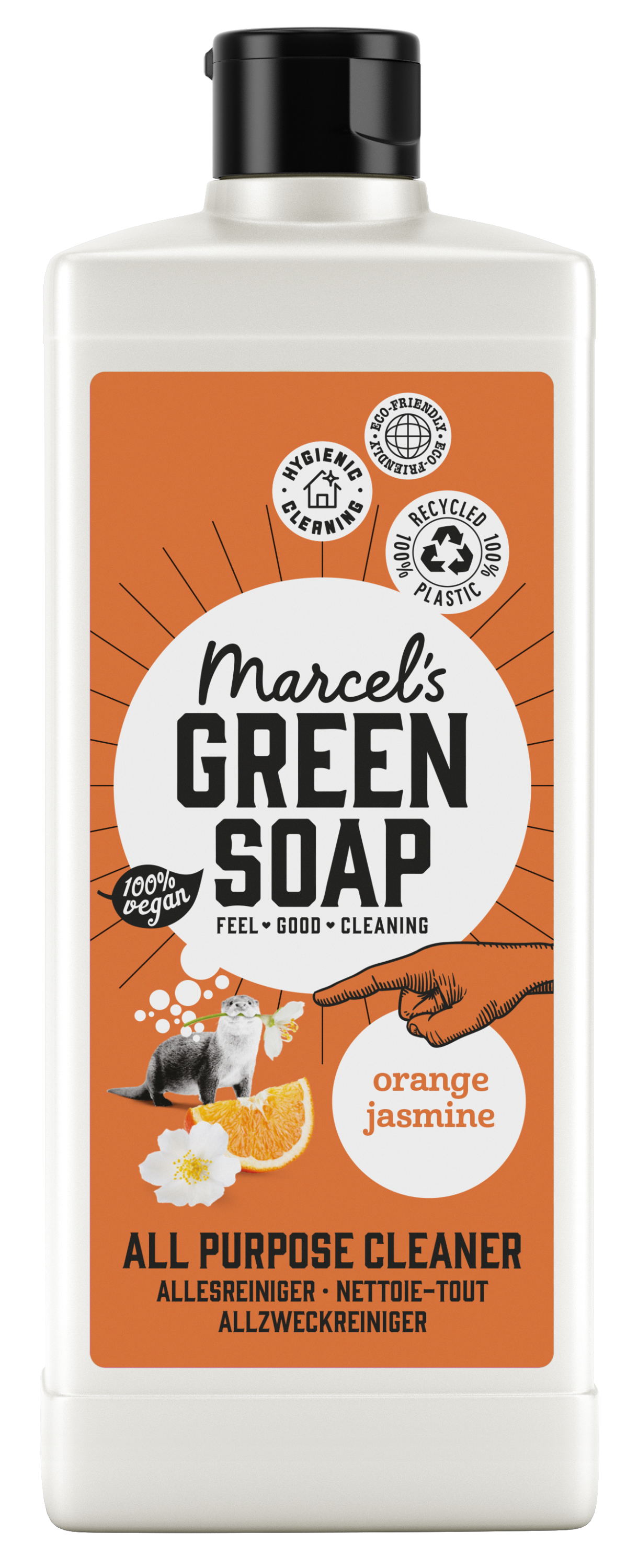 Marcel's Green Soap Allesreiniger sinaasappel & jasmijn 750.00 Milliliter