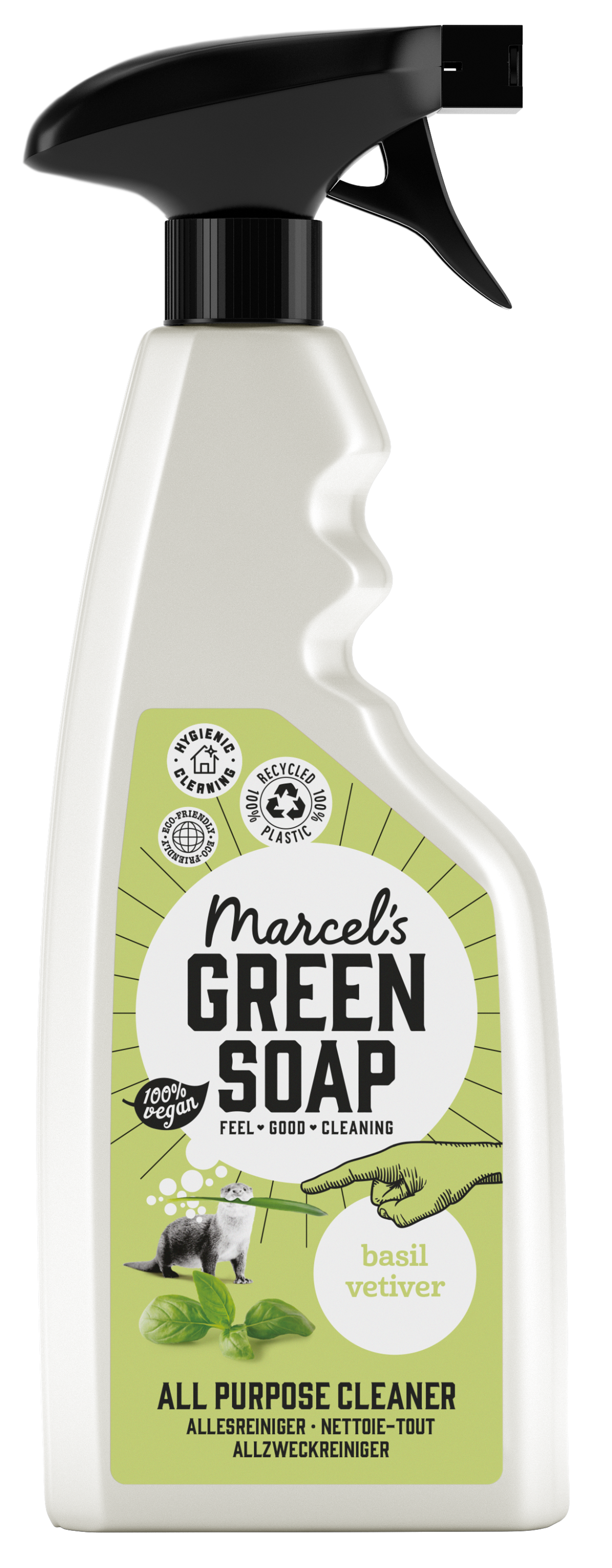 Marcel's Green Soap Allesreiniger spray basilicum & vetiver 500.00 Milliliter
