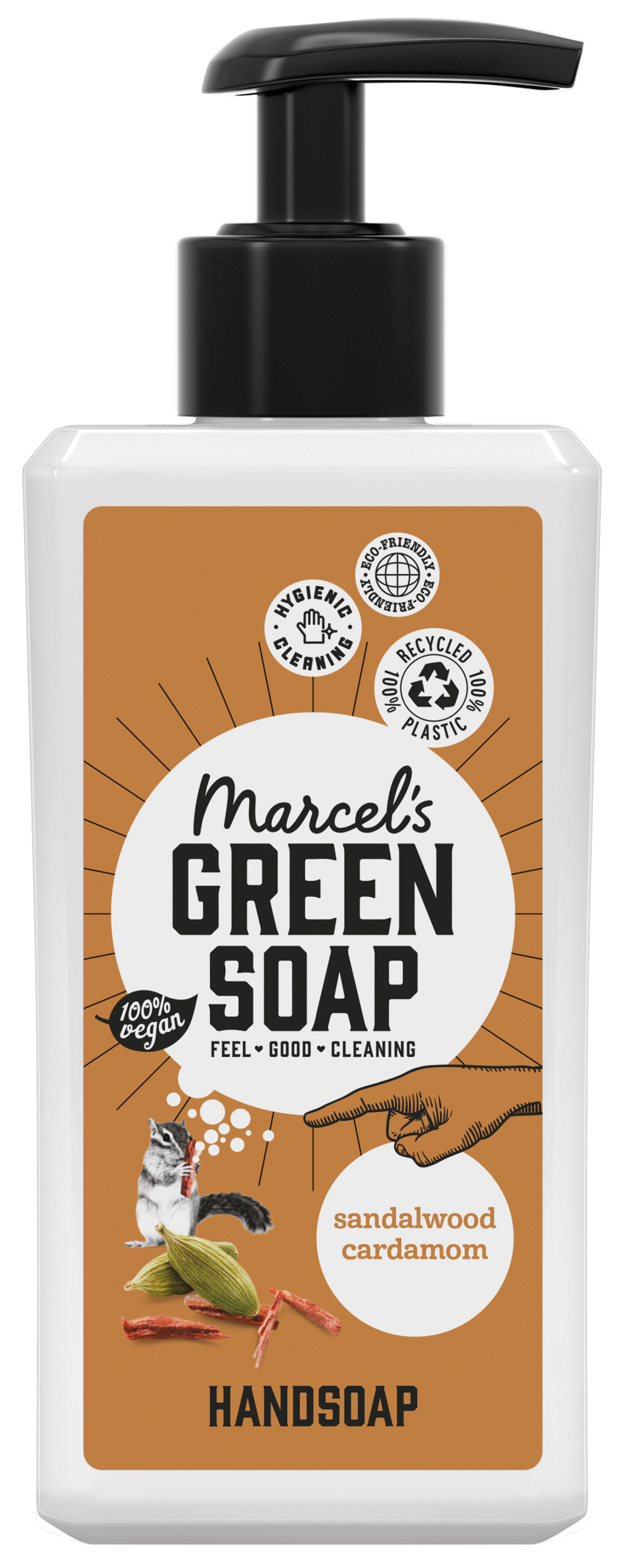 Marcel's Green Soap Handzeep sandelhout & kardemom 250.00 Milliliter