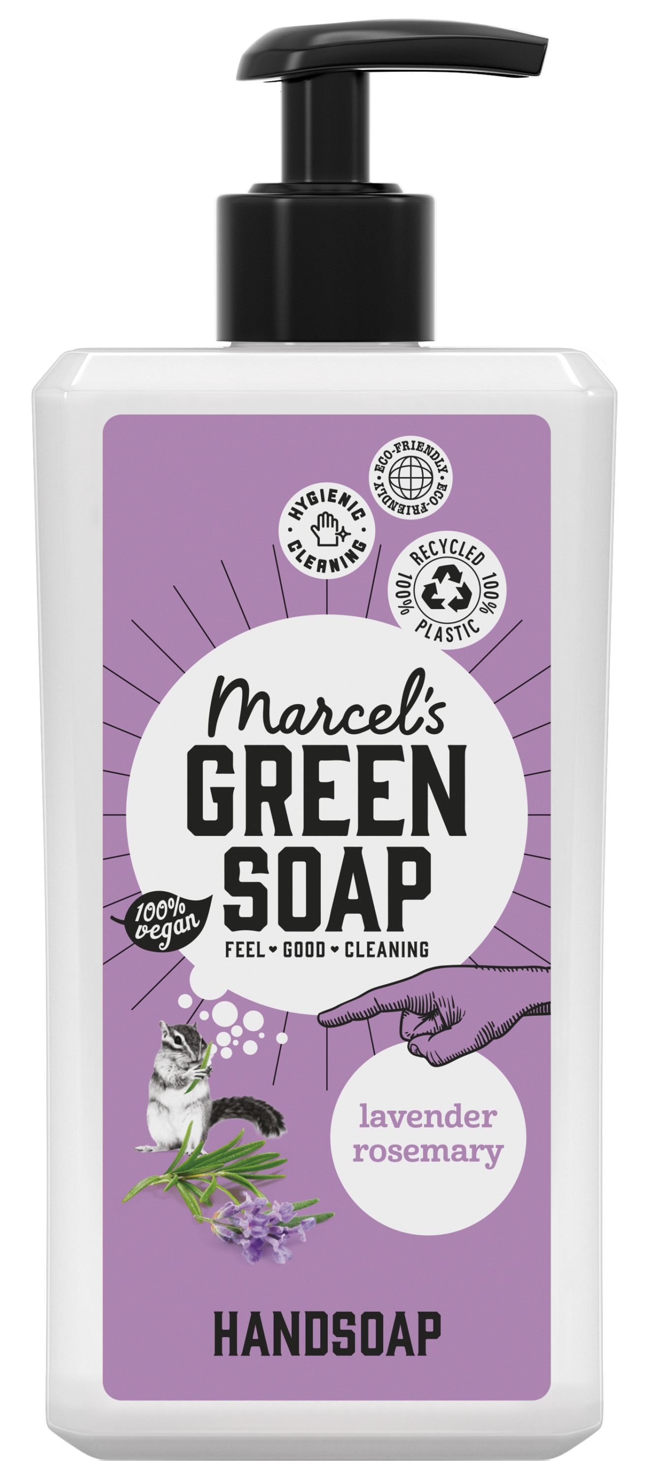 Marcel's Green Soap Handzeep lavendel & rozemarijn 500.00 Milliliter