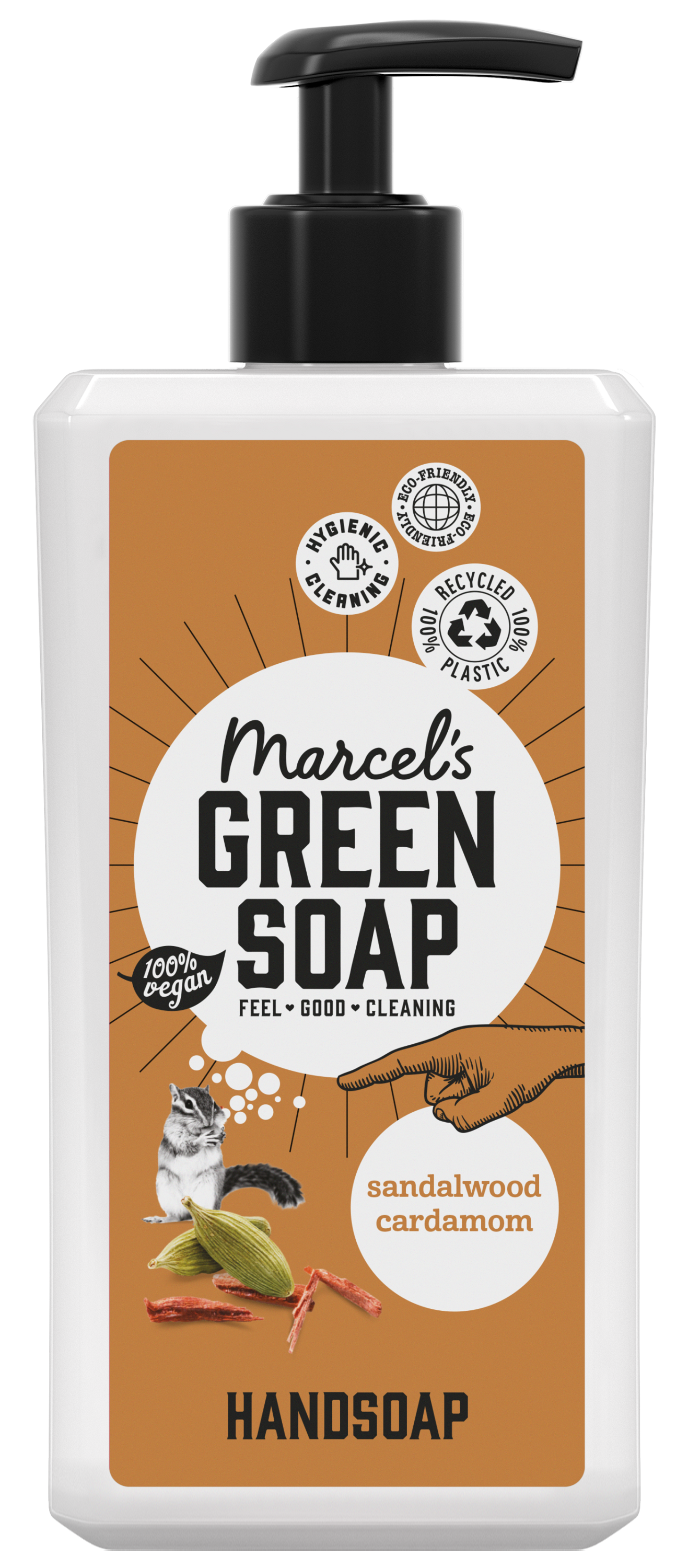 Marcel's Green Soap Handzeep sandelhout & kardemom 500.00 Milliliter