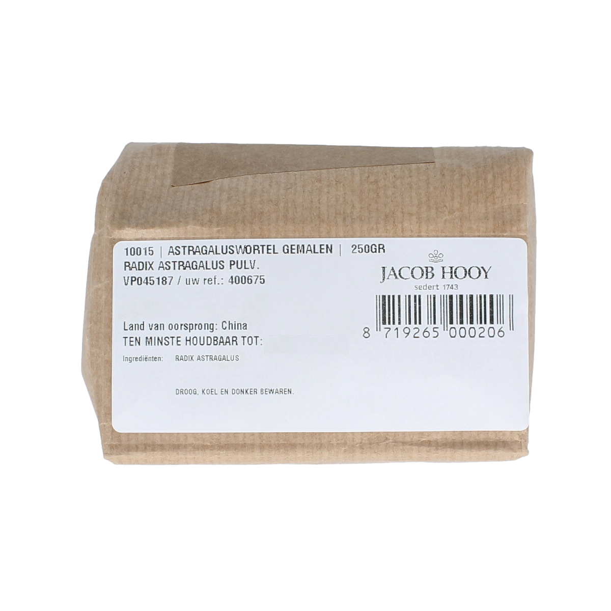 Jacob Hooy Astragaluswortel gemalen 250.00 Gram