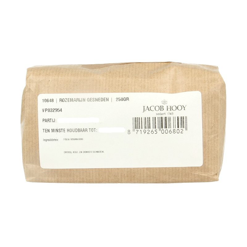 Jacob Hooy Rozemarijn gesneden 250 Gram