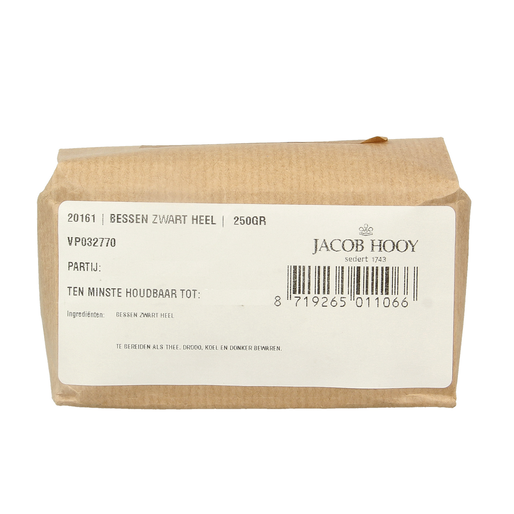 Jacob Hooy Bessen zwart 250.00 Gram