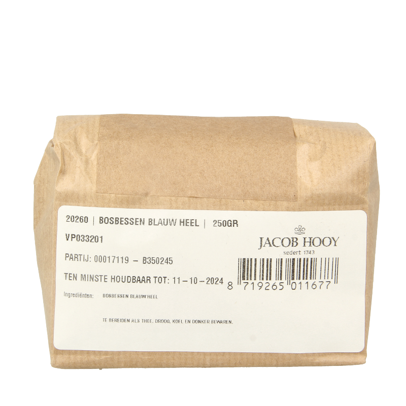 Jacob Hooy Bosbessen blauw 250 Gram