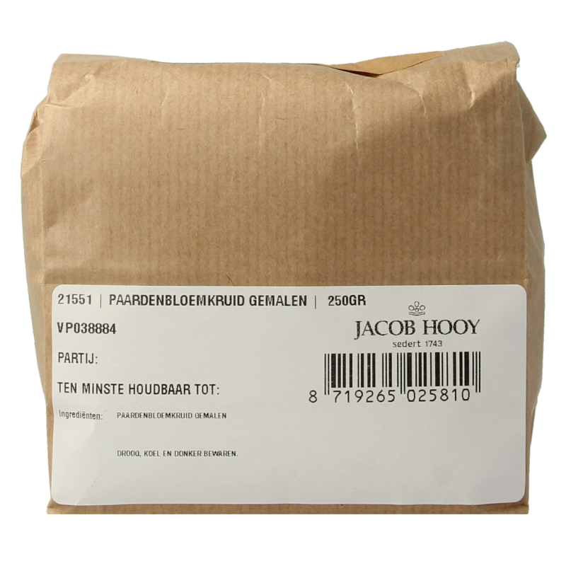 Jacob Hooy Paardenbloemkruid gemalen 250 Gram