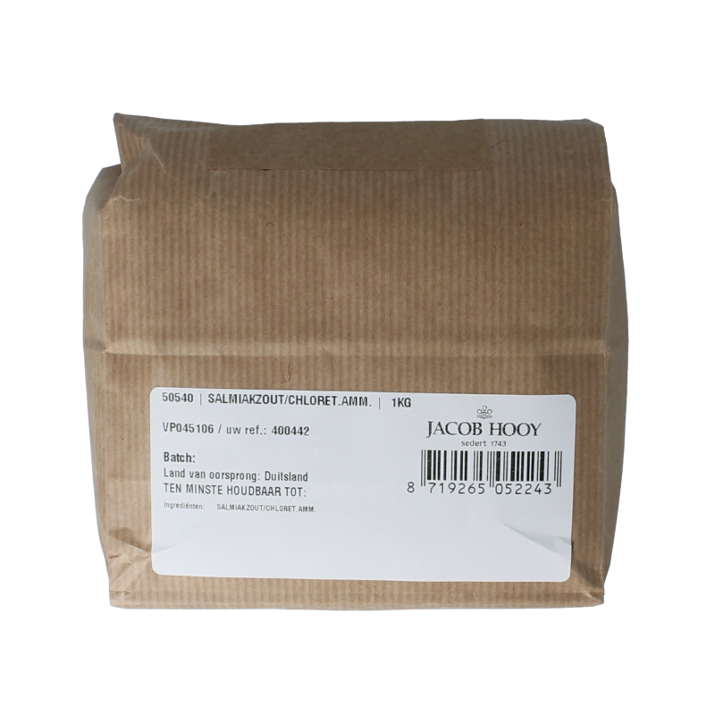 Jacob Hooy Salmiakzout / Ammonium chloride 1 Kilogram