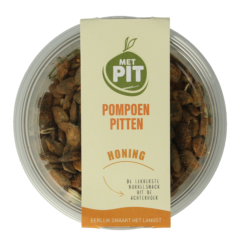 Met PIT Pompoenpitten honing 150 Gram