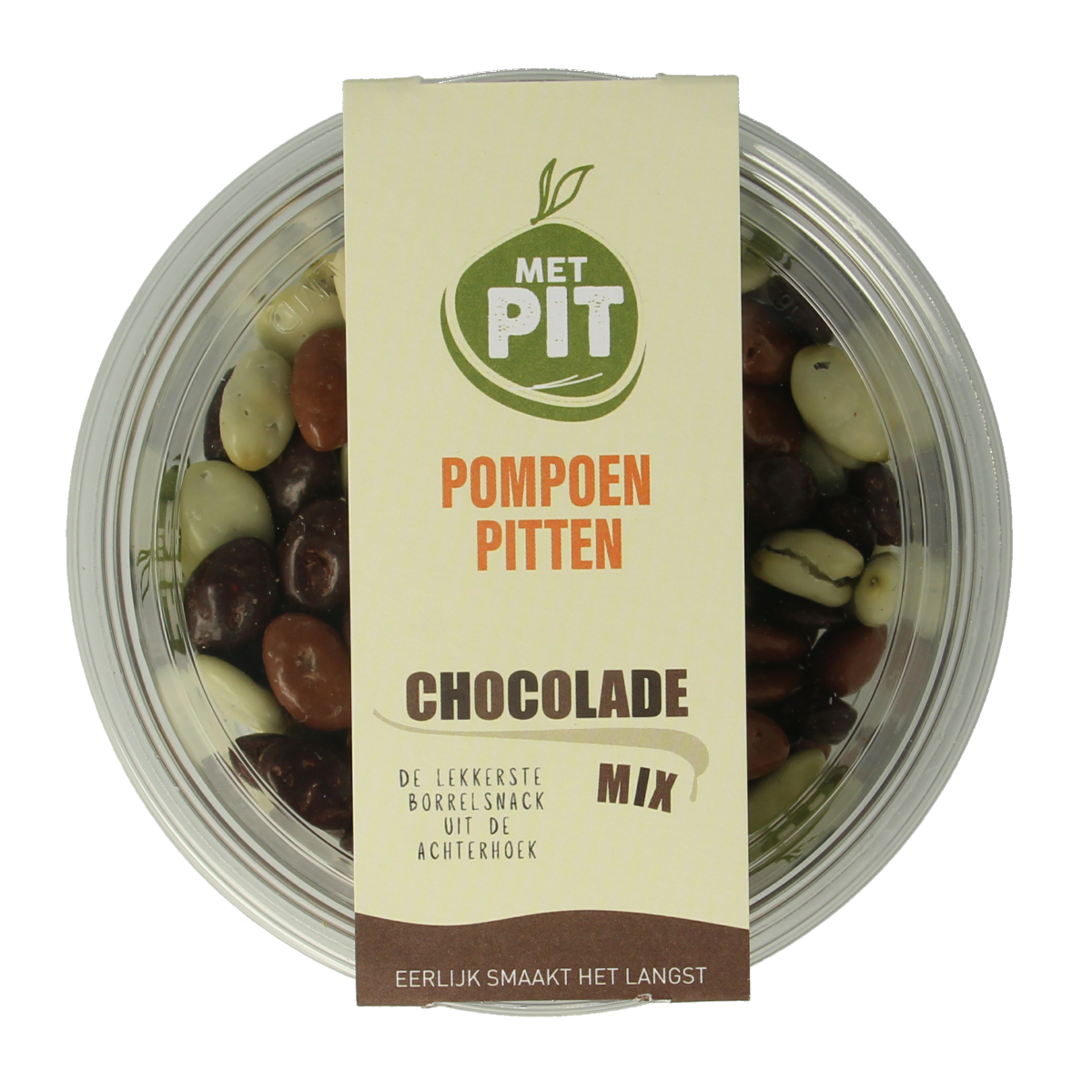 Met PIT Pompoenpitten mix chocolade 150.00 Gram