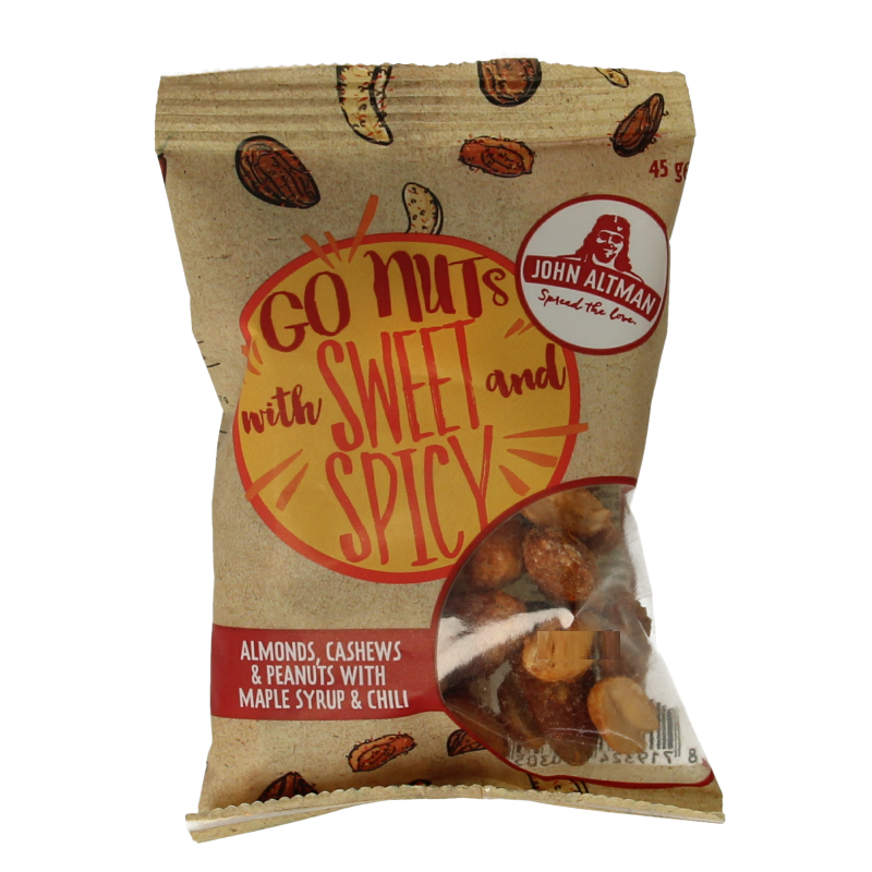 John Altman Mixed nuts maple & chilli 45 Gram