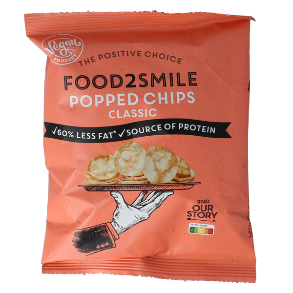 Food2Smile Popped chips classic 25.00 Gram