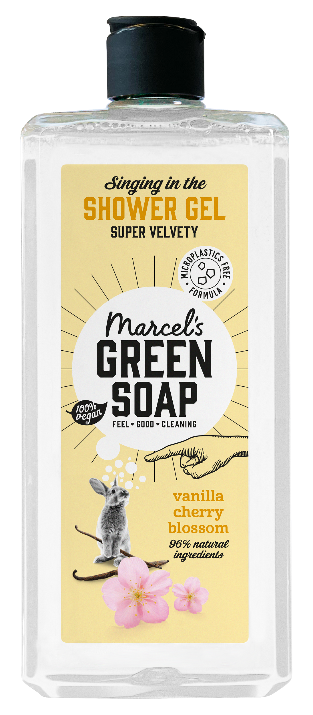 Marcel's Green Soap Showergel vanille & kersenbloesem 300.00 Milliliter