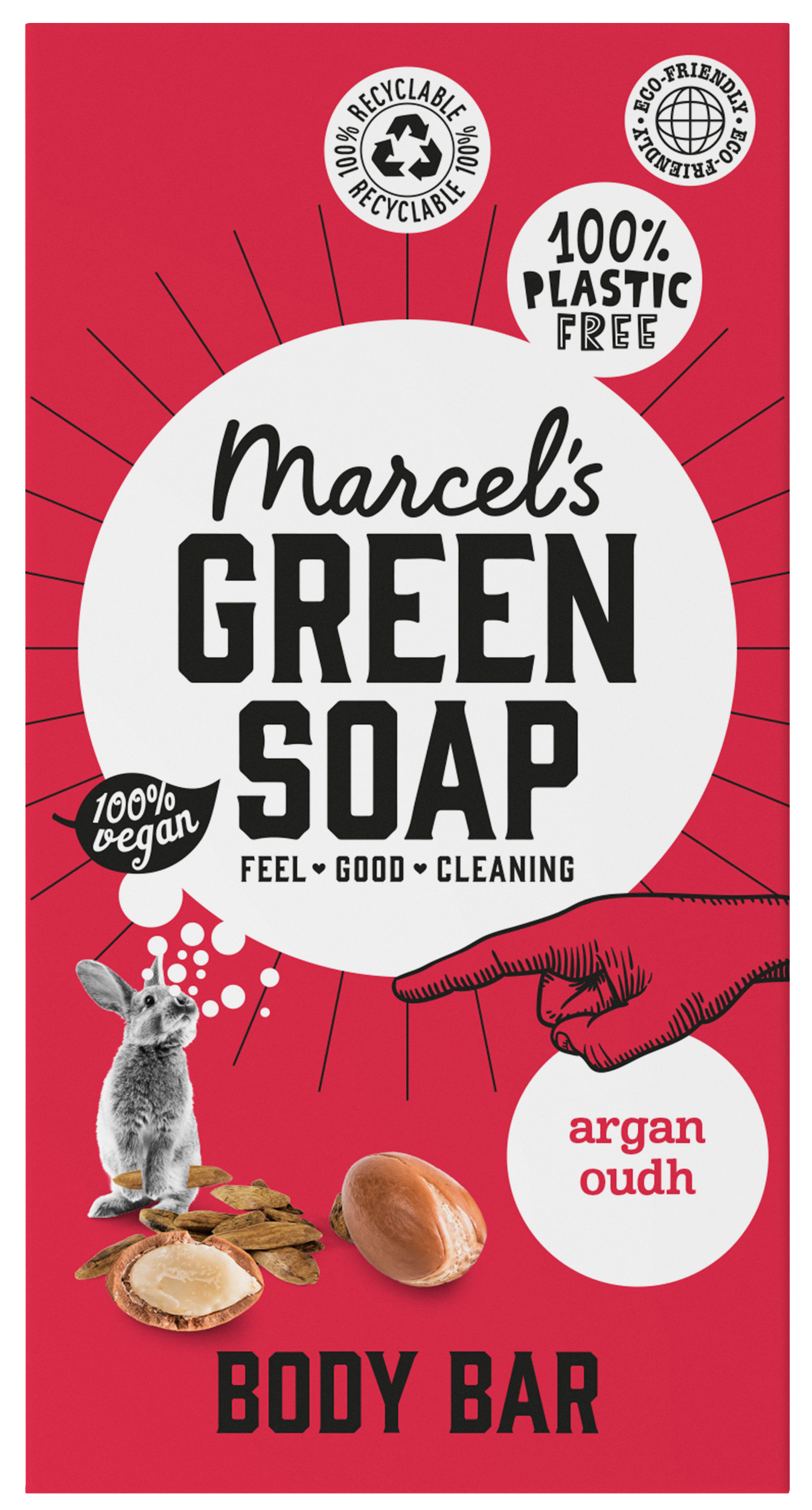 Marcel's Green Soap Shower bar argan & oudh 150.00 Gram