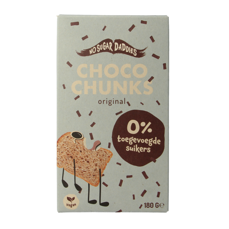 No Sugar Daddies Choco chunks melk bio 180 Gram