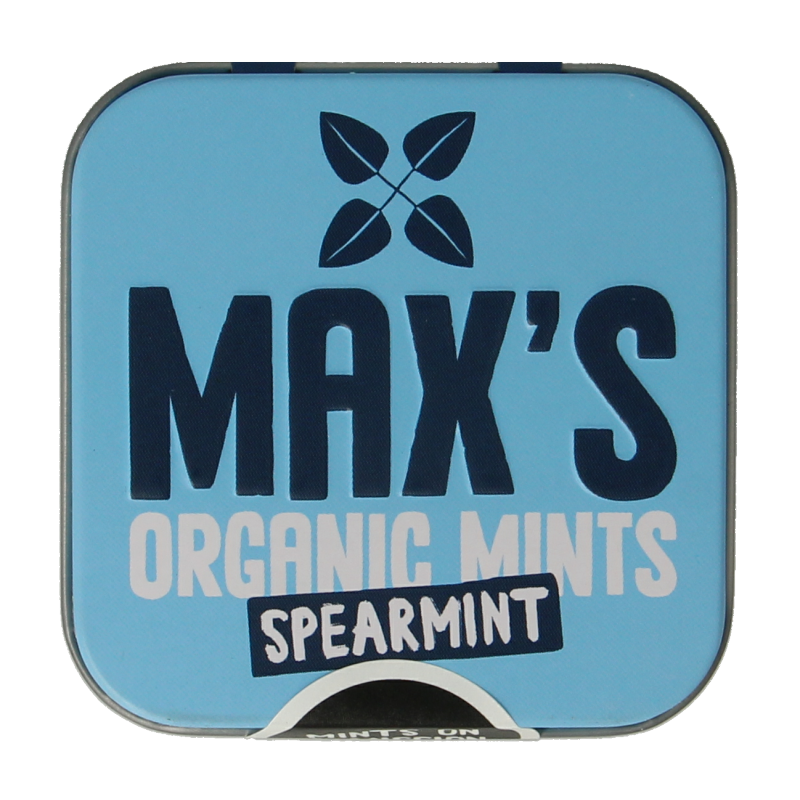 Max mints Spearmint blikje vierkant bio 35 Gram