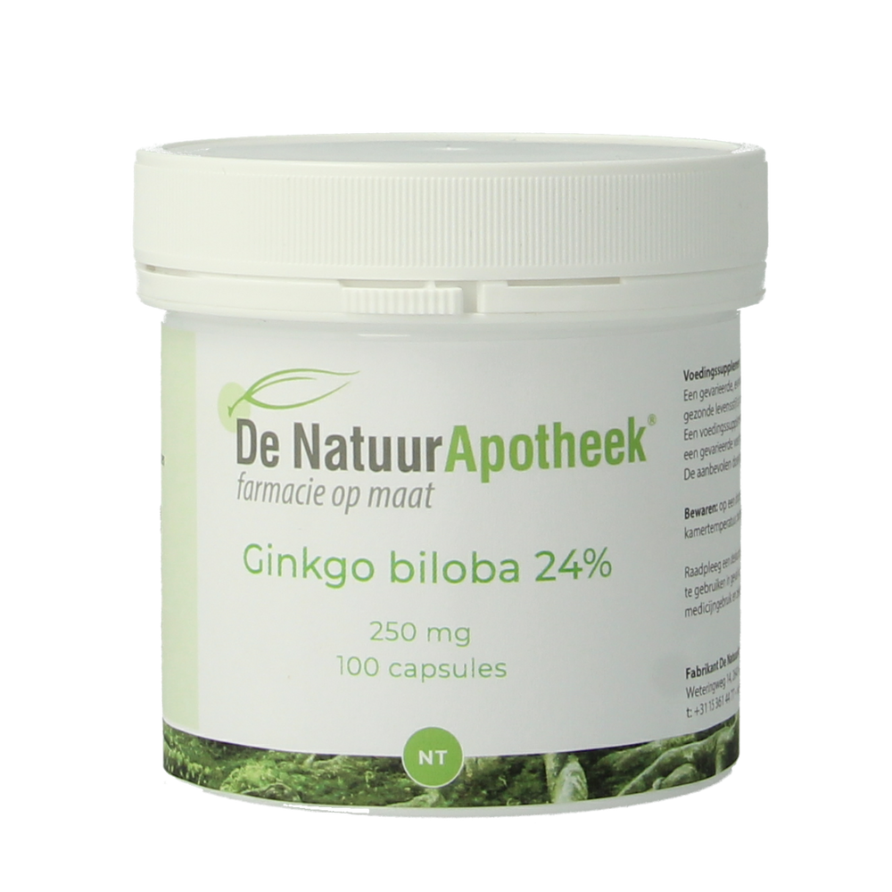 Natuurapotheek Ginkgo biloba 24% 250mg 100.00 Capsules