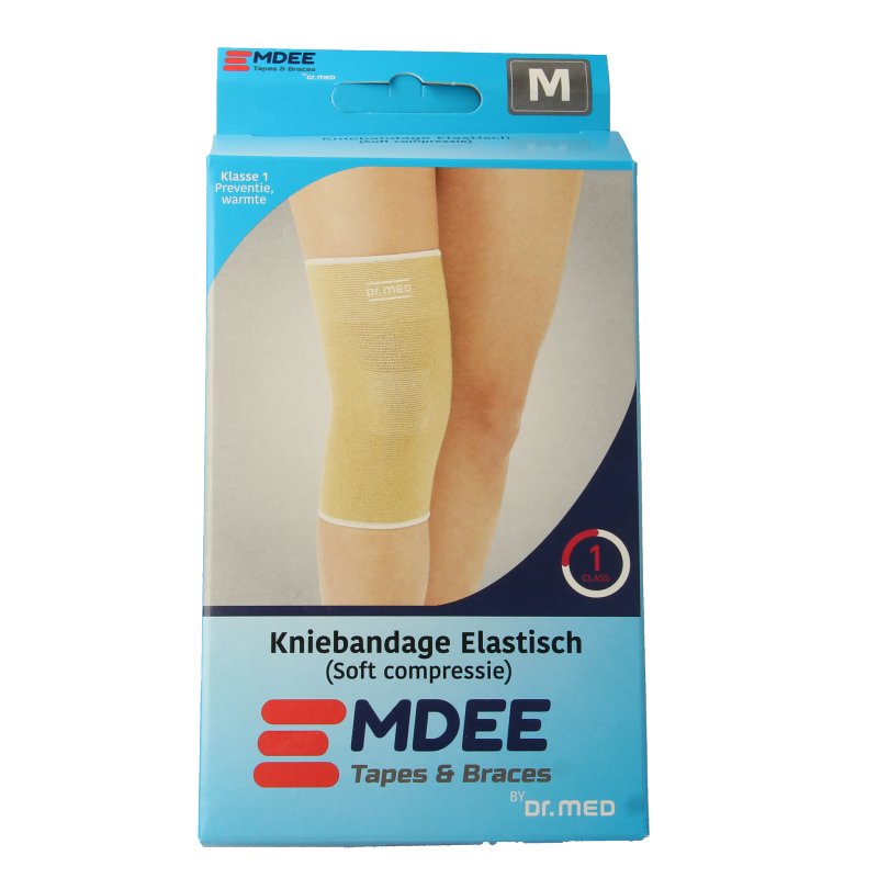Emdee Elastic support knie maat M huidskleur 1 Stuks