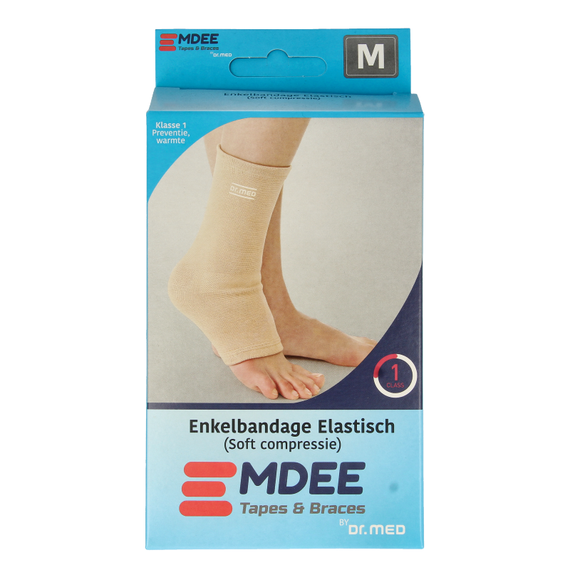 Emdee Elastic support enkel maat M huidskleur 1 Stuks
