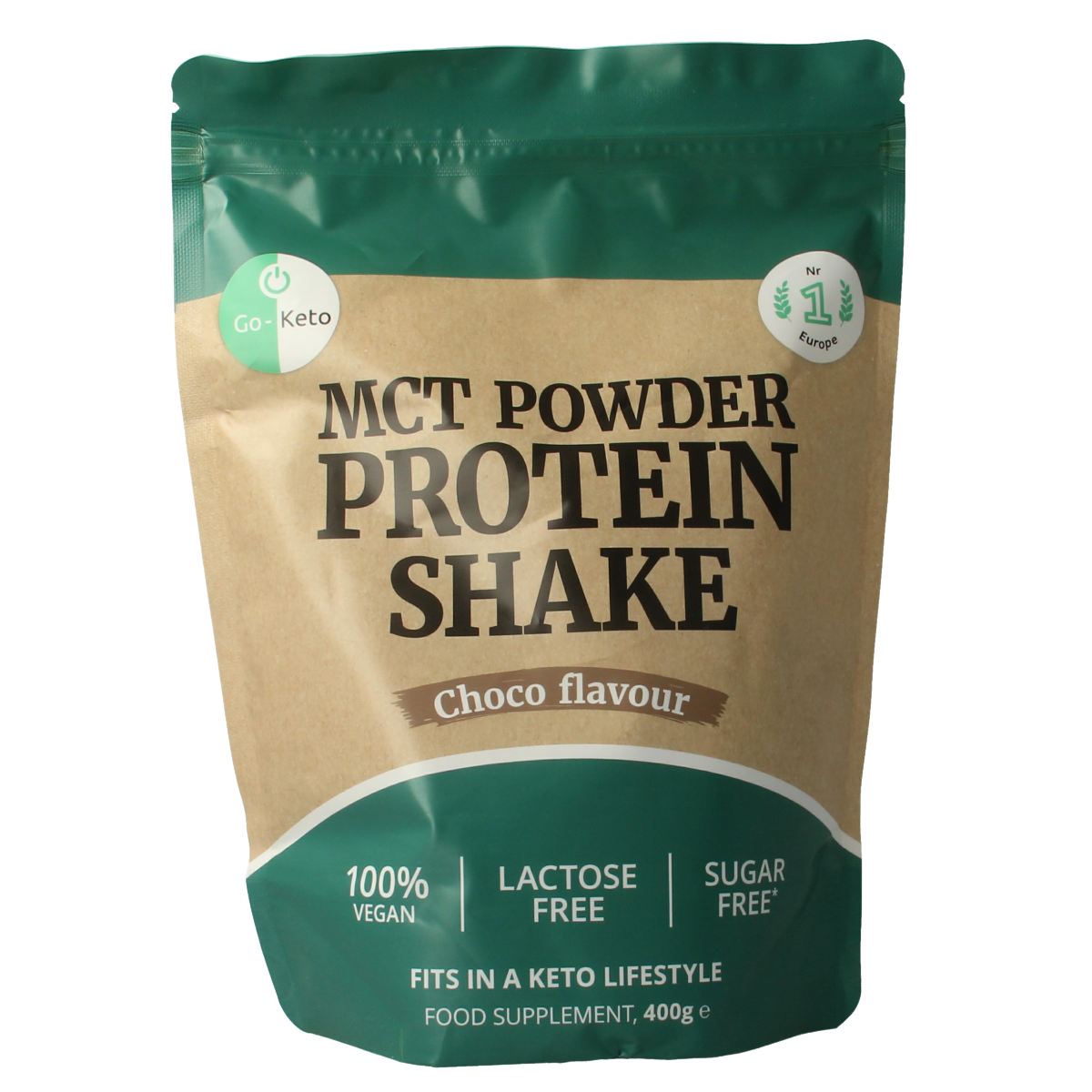 Go-Keto Proteine poeder premium shake choco vegan 400.00 Gram