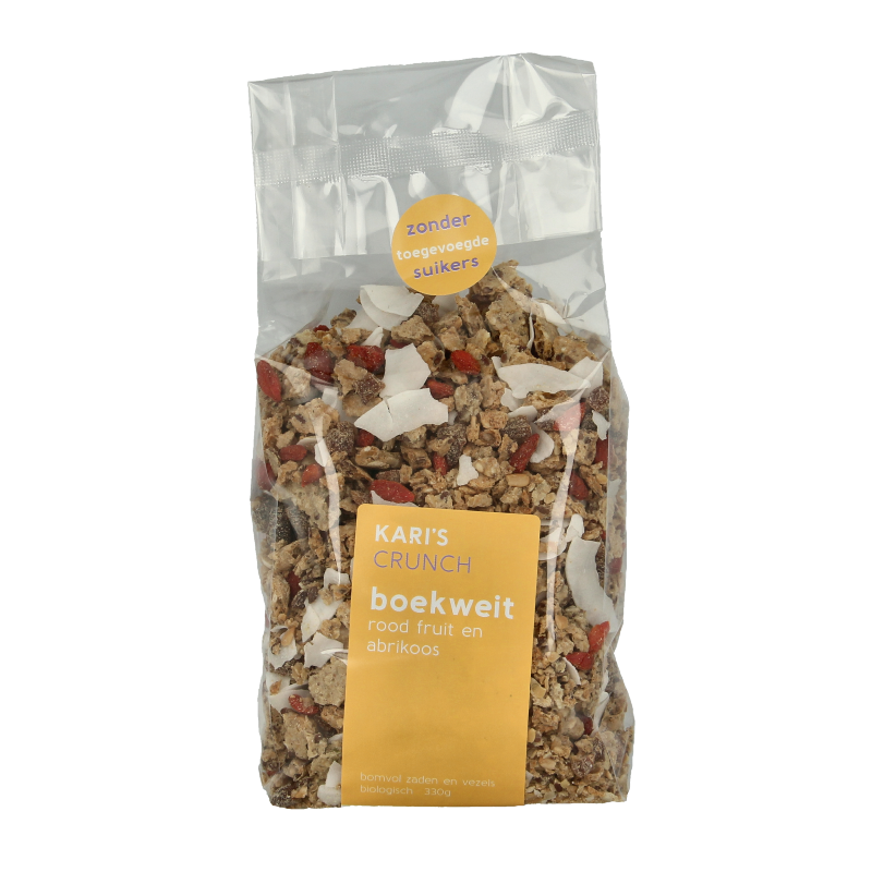 Kari's Crunch  Granola boekweit rood fruit bio 330 Gram