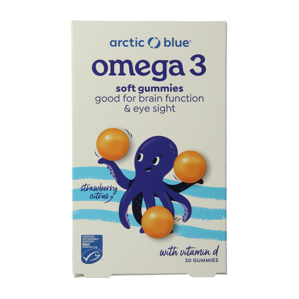 Arctic Blue Omega 3 gummy DHA EPA vitamine D 30.00 Gummies