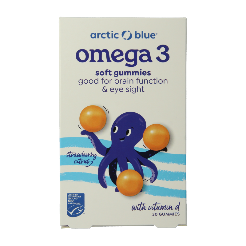 Arctic Blue Omega 3 DHA, EPA en vitamine D 30 Gummies