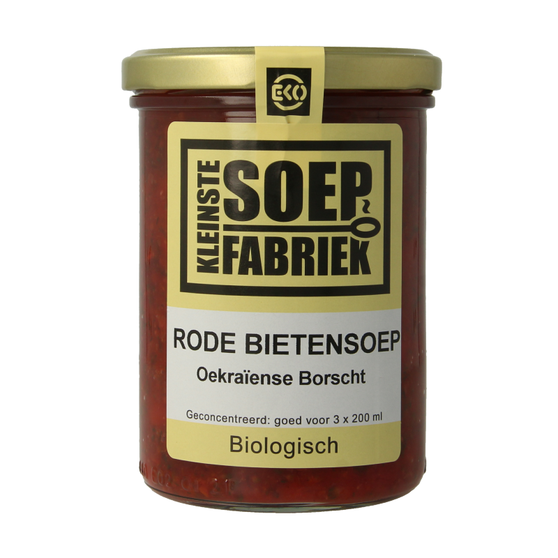 Kleinstesoepfabriek Rode bietensoep bio 400 Milliliter
