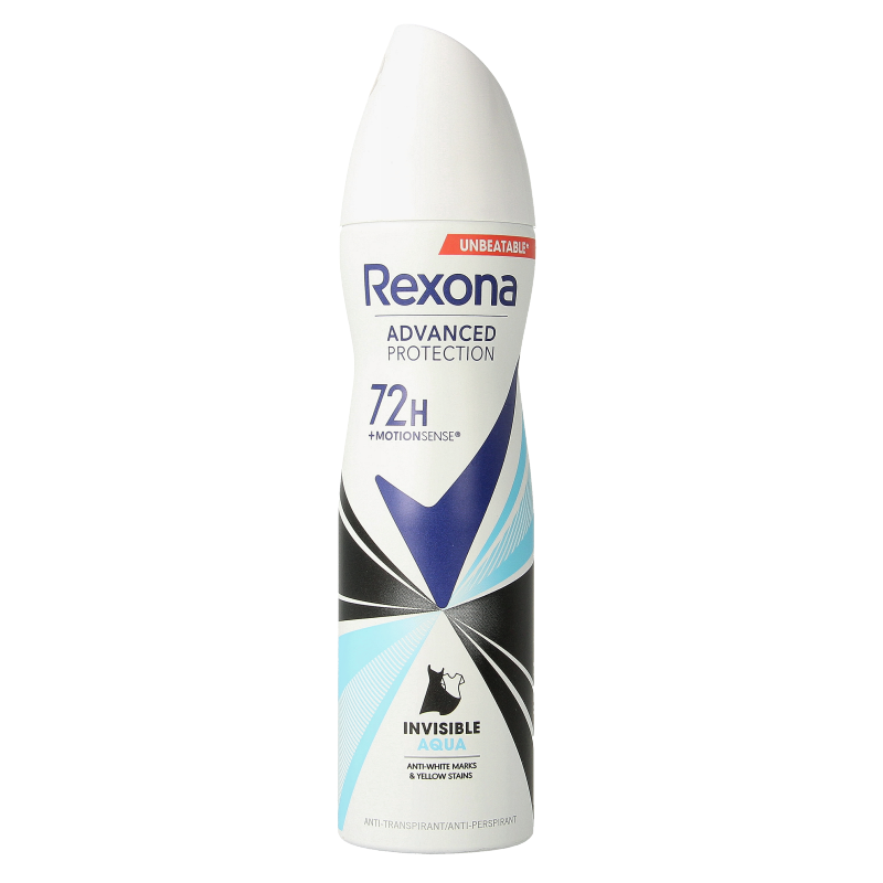 Rexona Deodorant spray invisible aqua 150 Milliliter