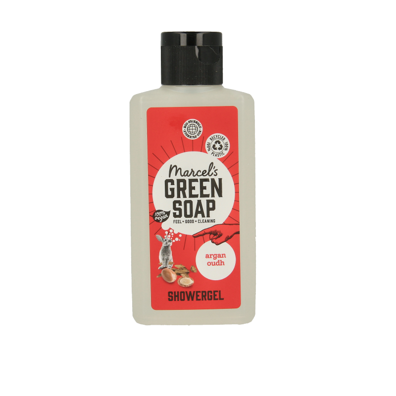 Marcel's Green Soap Showergel argan & oudh mini 100 Milliliter