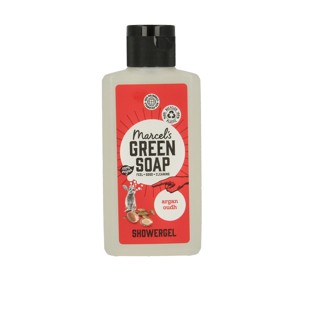 Marcel's Green Soap Showergel argan & oudh mini 100.00 Milliliter