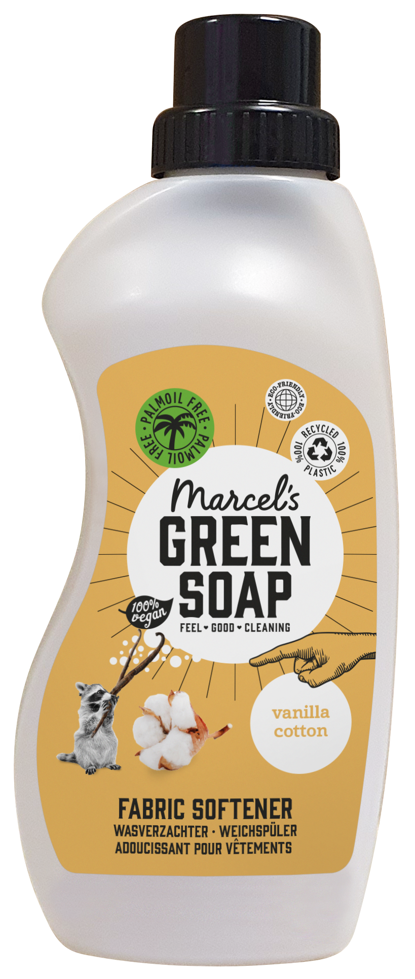 Marcel's Green Soap Wasverzachter vanille & katoen 750 Milliliter