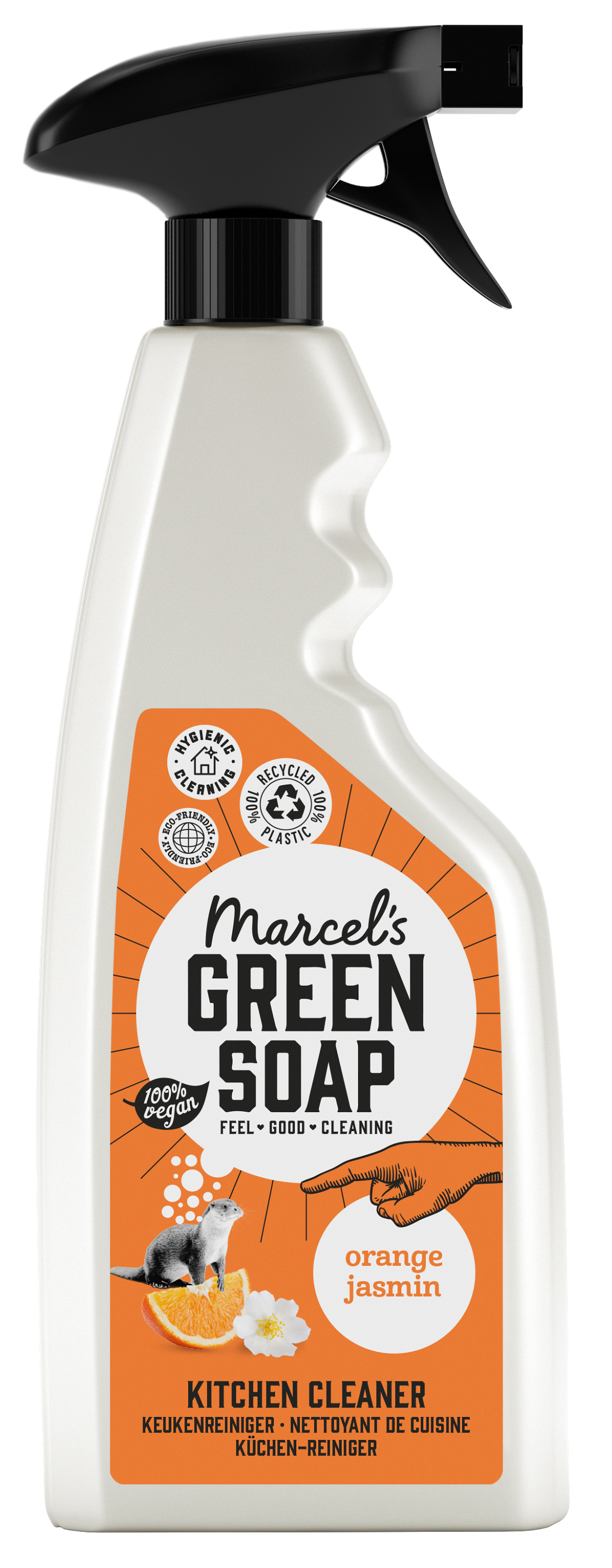 Marcel's Green Soap Keukenreiniger spray sinaasappel & jasmijn 500.00 Milliliter