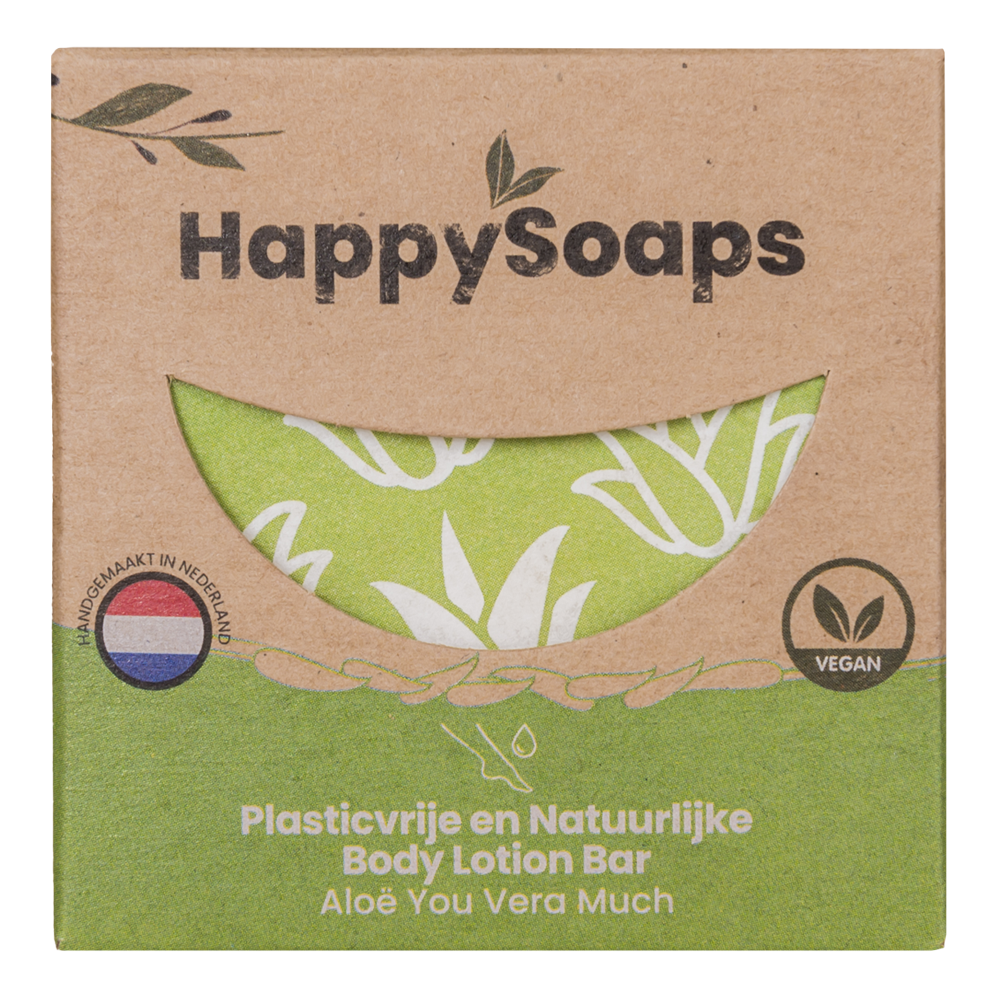 Happysoaps Bodylotion bar aloe you vera much 70 Gram