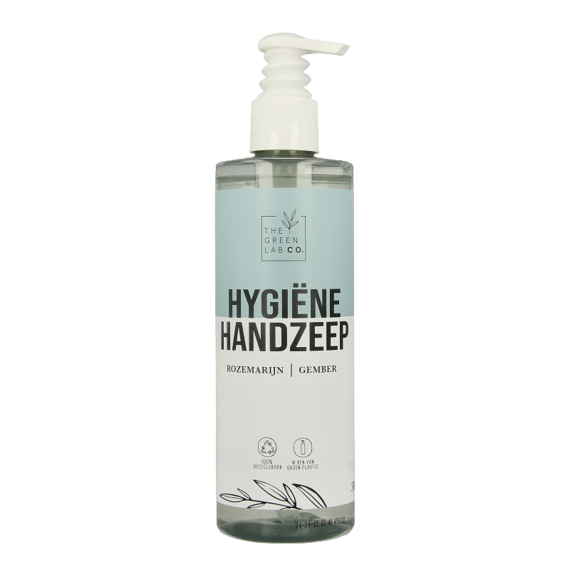 The Green Lab Co Handzeep vloeibaar rozemarijn & gember met pomp 300 Milliliter