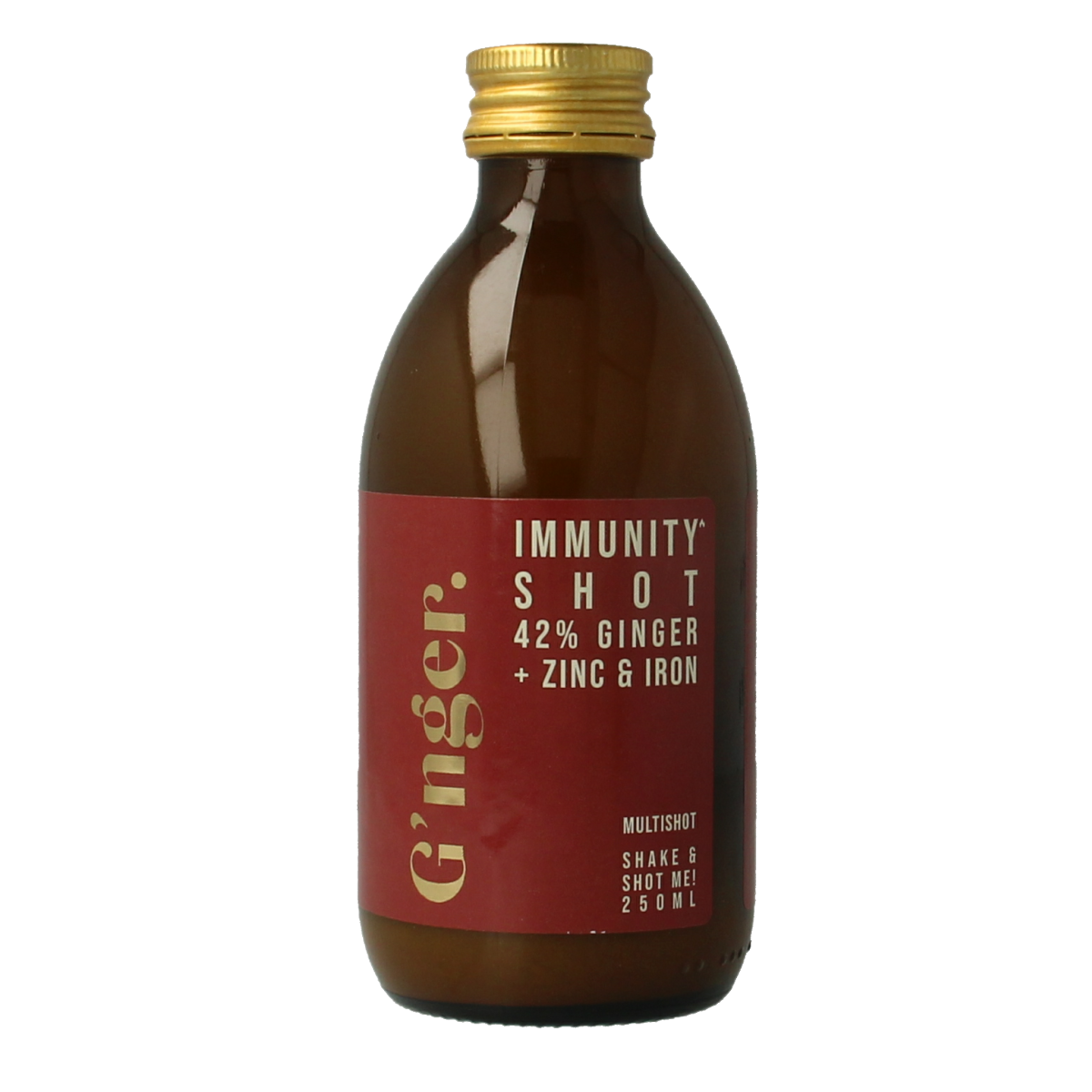 G'nger Shot gember vruchtensap immunity 250.00 Milliliter