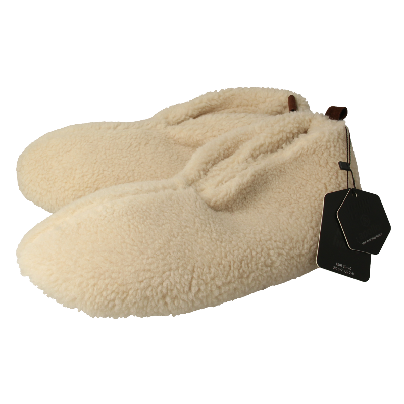 Apollo Slof dames teddy offwhite 39/40 1 Paar