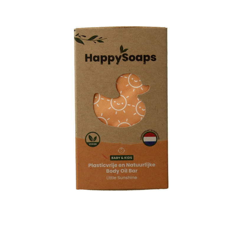 Happysoaps Baby & kids body oil bar little sunshine 60 Gram