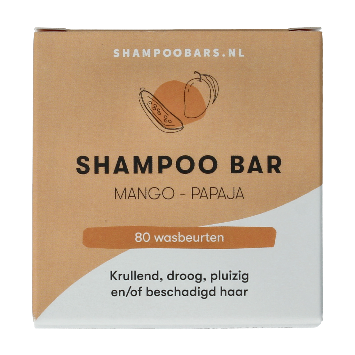 Shampoobars Shampoo bar mango & papaja 60.00 Gram