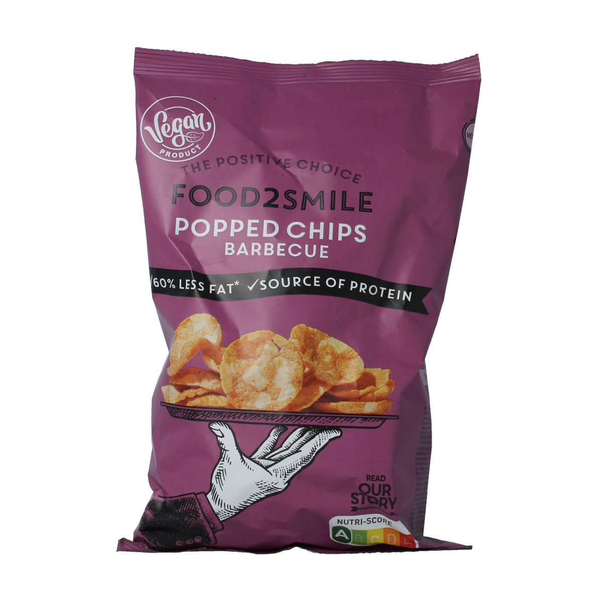 Food2Smile Popped chips barbecue 90.00 Gram