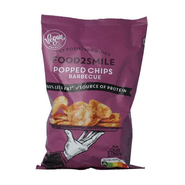 Food2Smile Popped chips barbecue 90.00 Gram