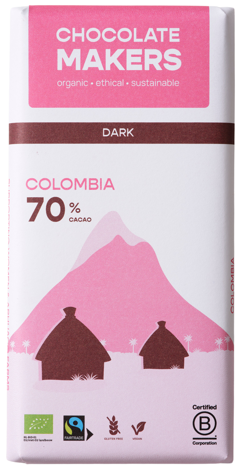 Chocolatemakers Pure delight 70% puur bio 80.00 Gram