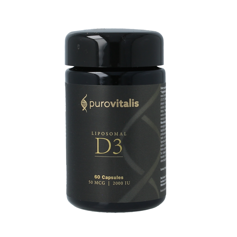 Purovitalis  Liposomal vitamine D3 60 Vegetarische capsules