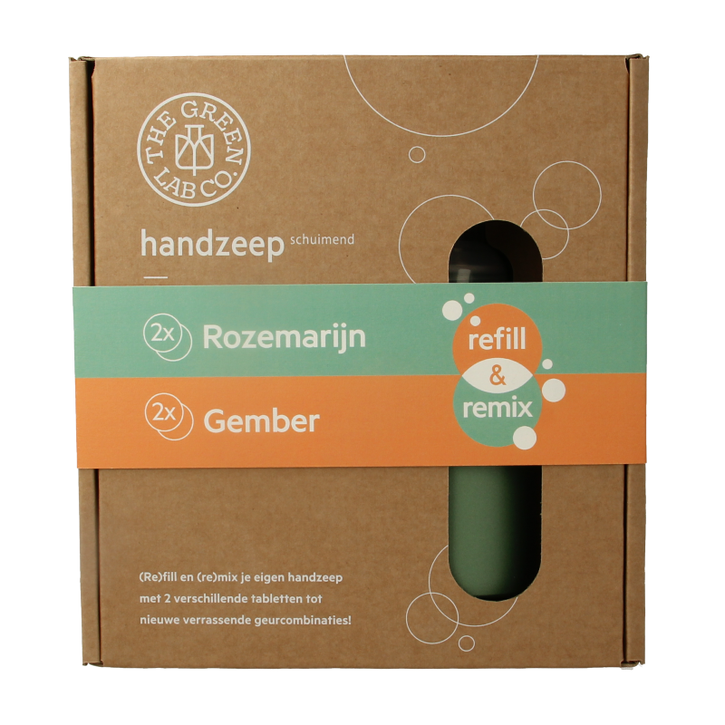 The Green Lab Co Handzeep premium starterset rozemarijn & gember 1 Set