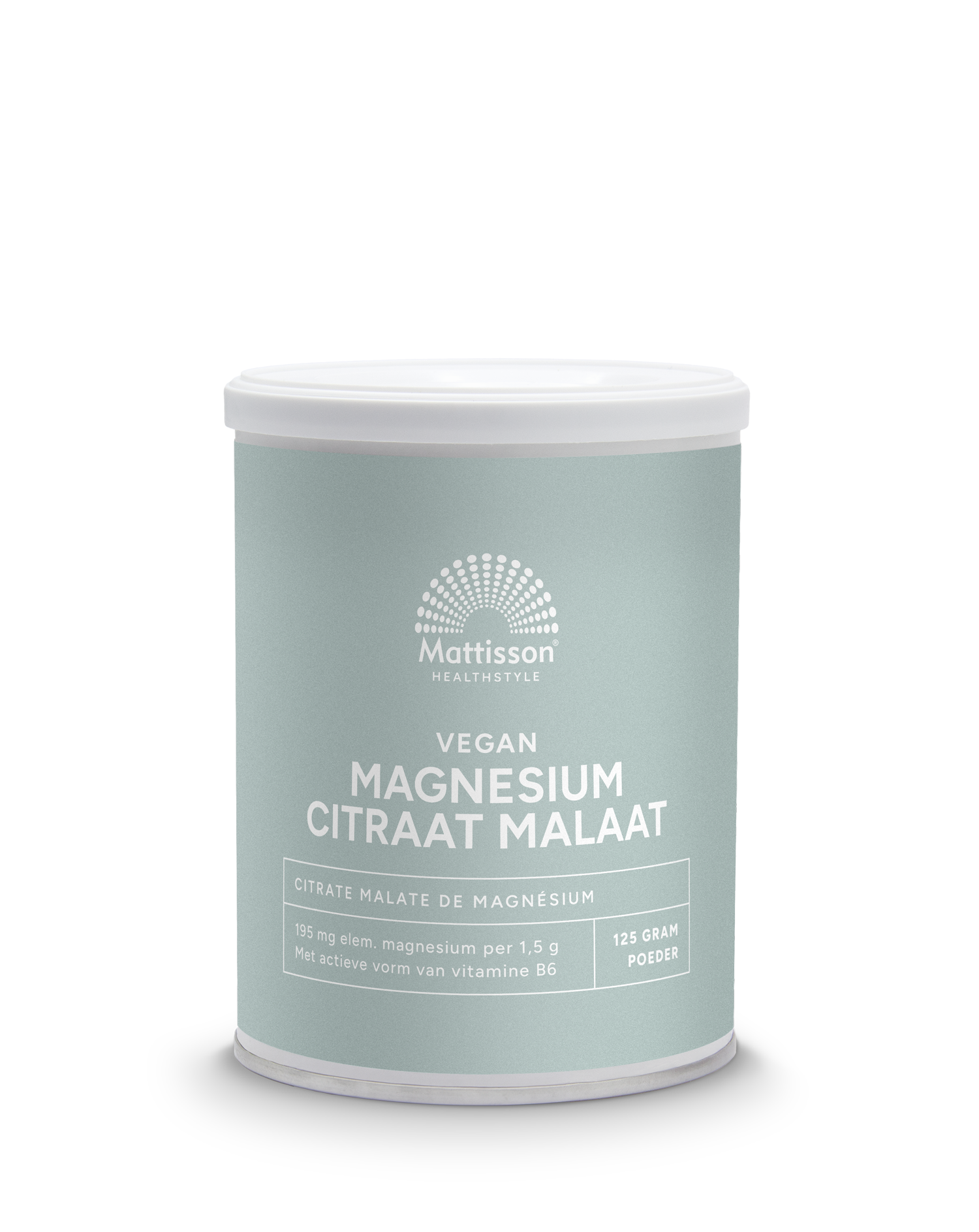 Mattisson Magnesium citraat malaat met actieve vorm vit. b6 125 Gram