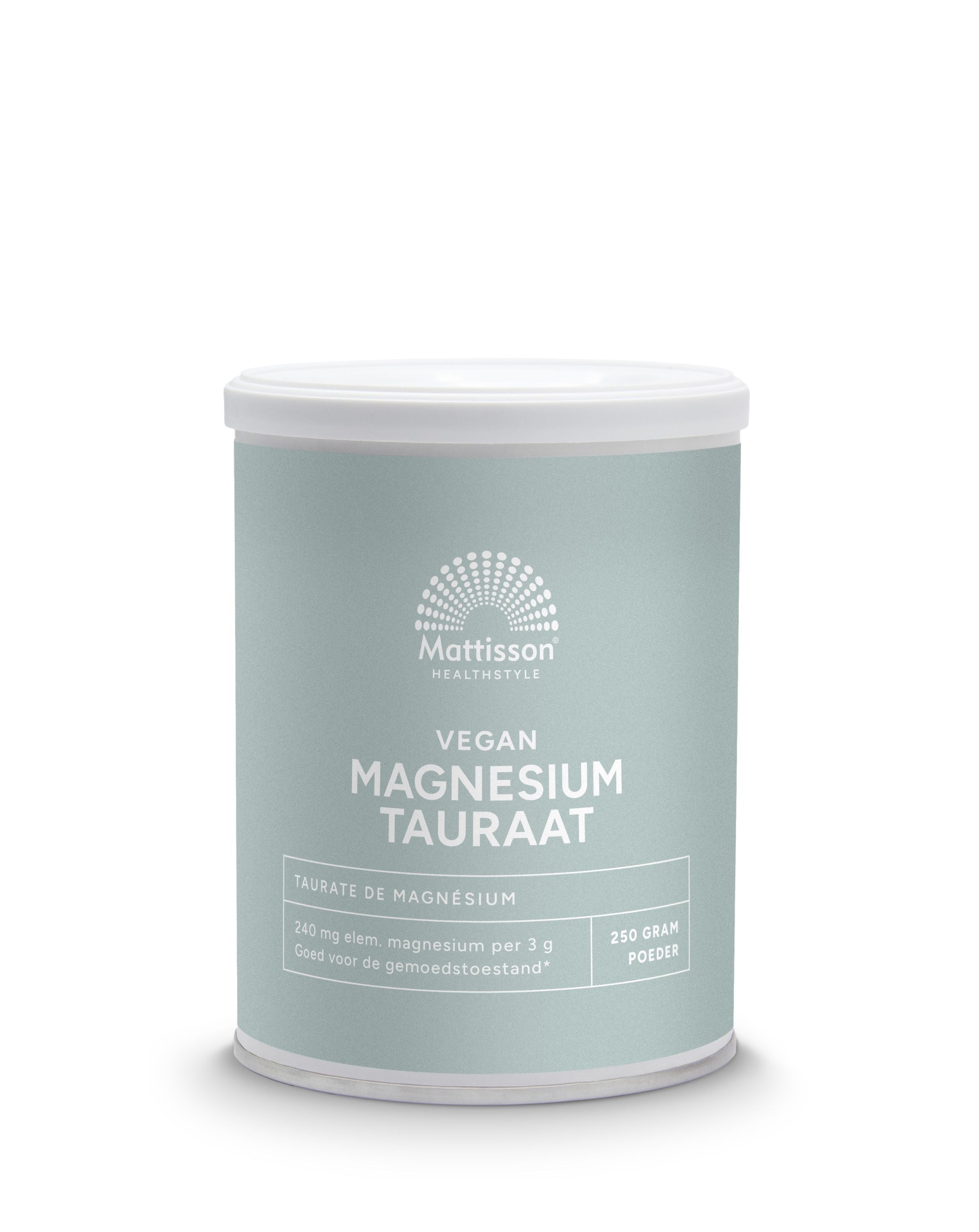Mattisson Magnesium tauraat poeder vegan 250.00 Gram