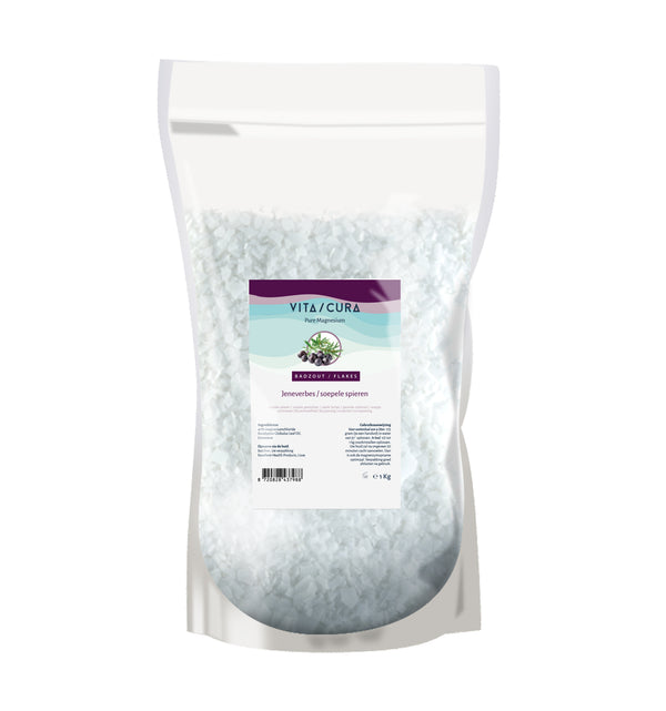 Vitacura Magnesium zout flakes jeneverbes 1.00 Kilogram
