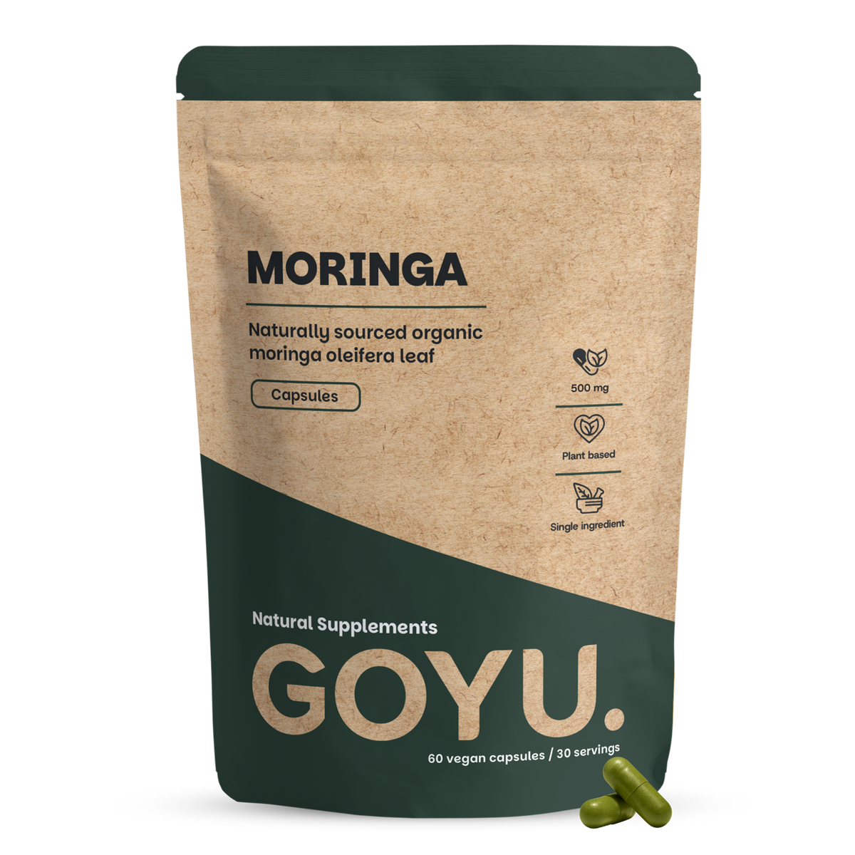 Goyu Moringa oleifera 500mg bio 60.00 Vegetarische capsules