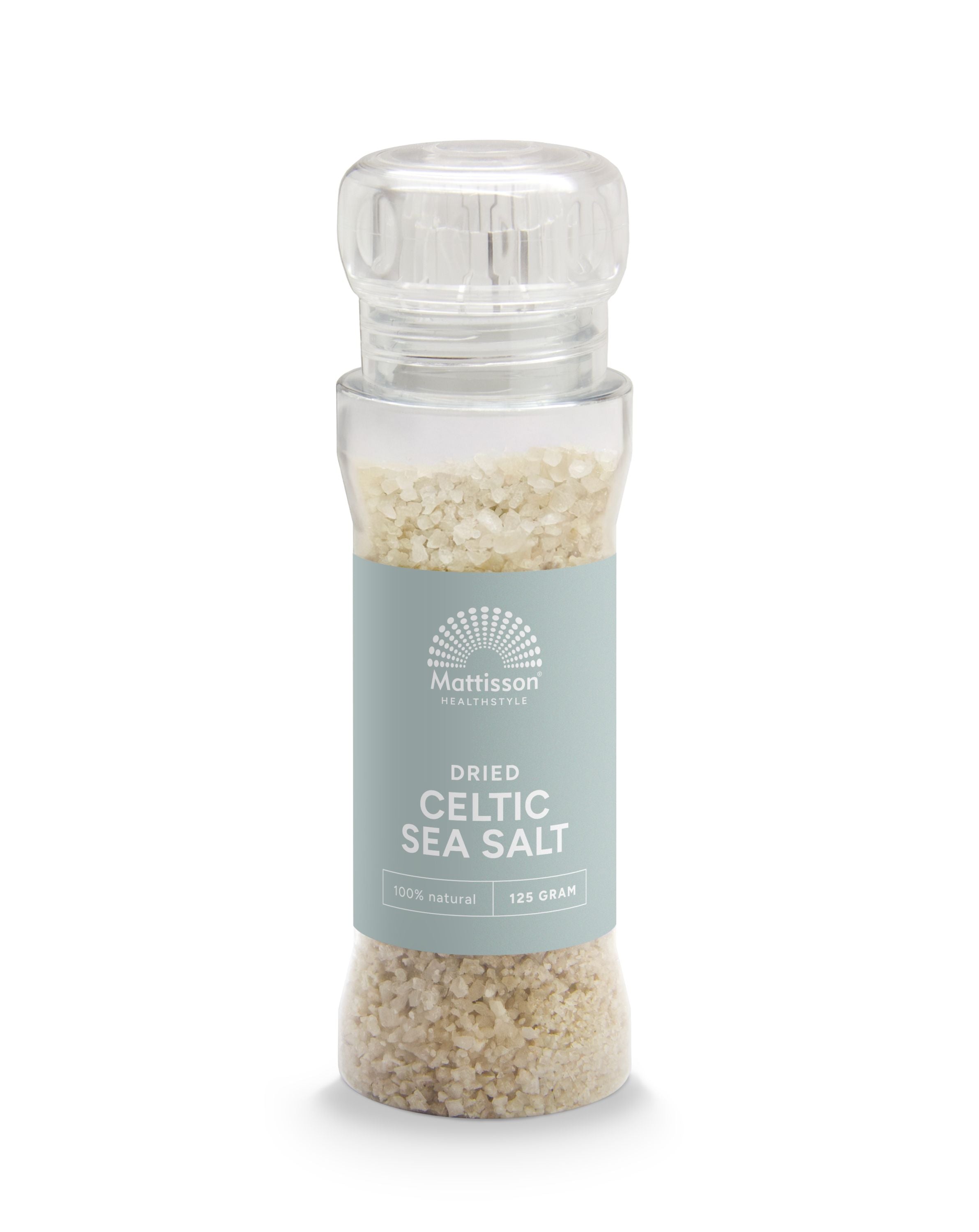 Mattisson Keltisch zeezout celtic sea salt gedroogd molen 125.00 Gram